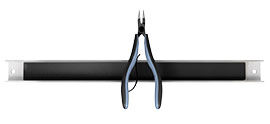 Pliers on a magnetic rack